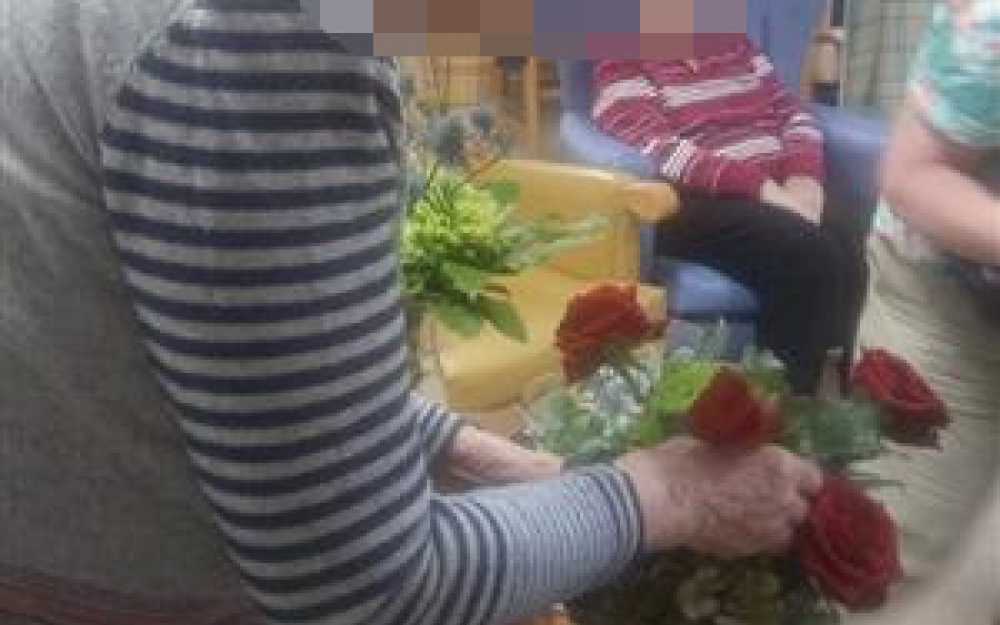 Flower arranging at Thornfield