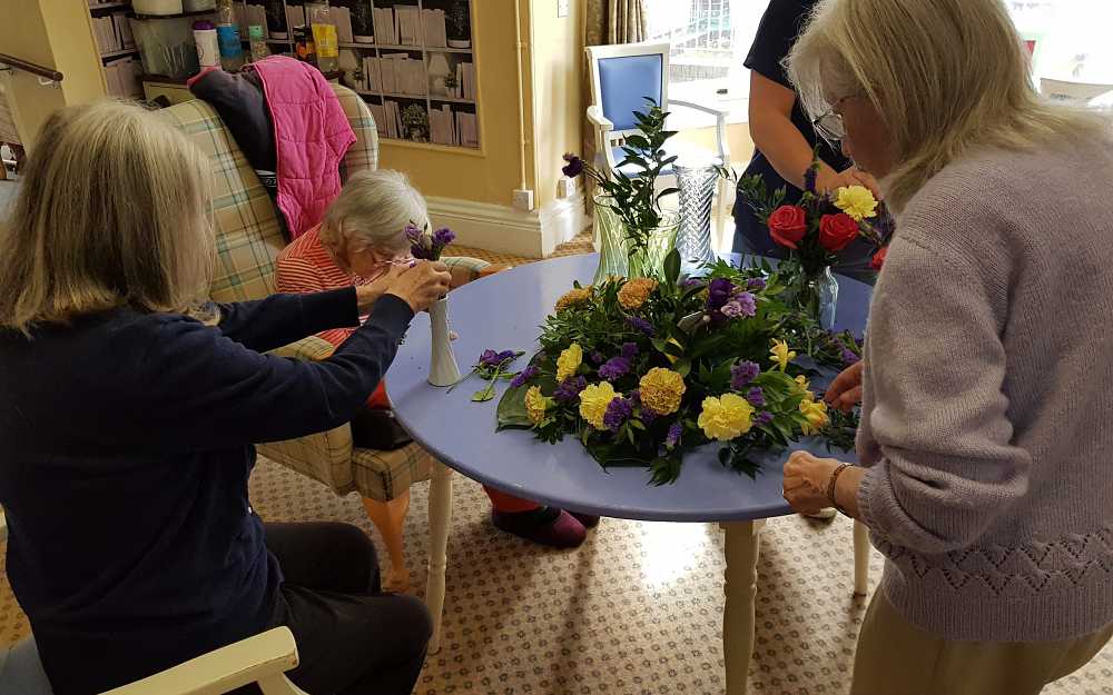 Flower arranging at The Check House